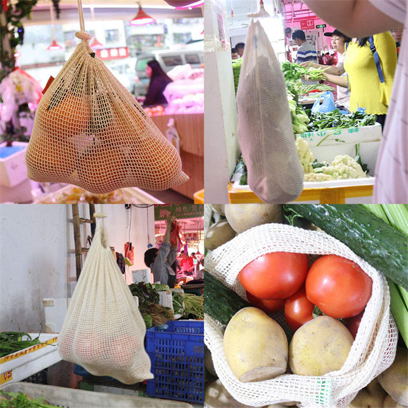 Reusable Cotton Mesh Produce B - Produce Bag Reusable Mesh recension och pris