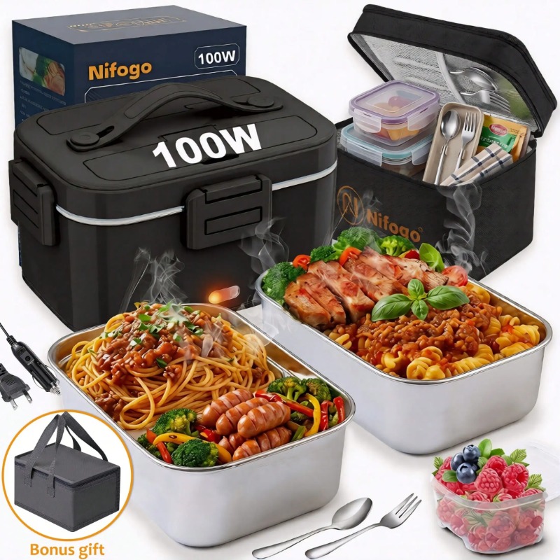 100W Electric Heated Lunch Box - Portable Food Warmer recension och pris