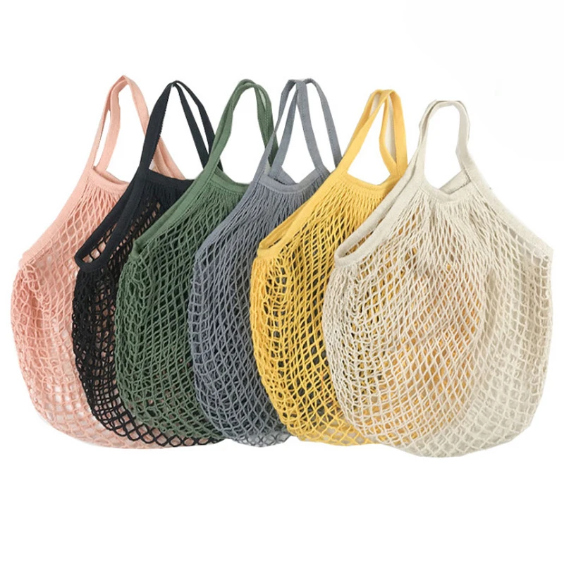 Foldable Cotton Mesh Shopping  - Produce Bag Reusable Mesh recension och pris