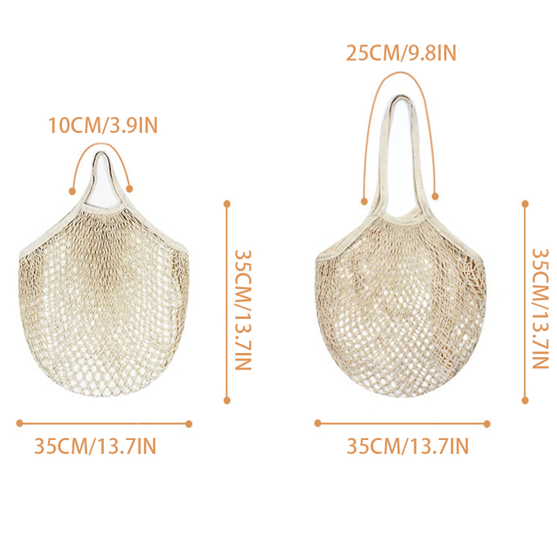 Foldable Cotton Mesh Shopping  - Produce Bag Reusable Mesh recension och pris