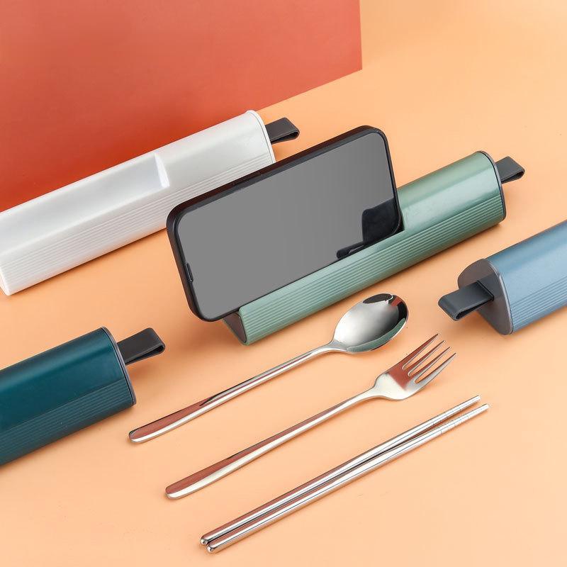 1 Set 304 Stainless Steel Spoo - Stainless Lunch Box recension och pris
