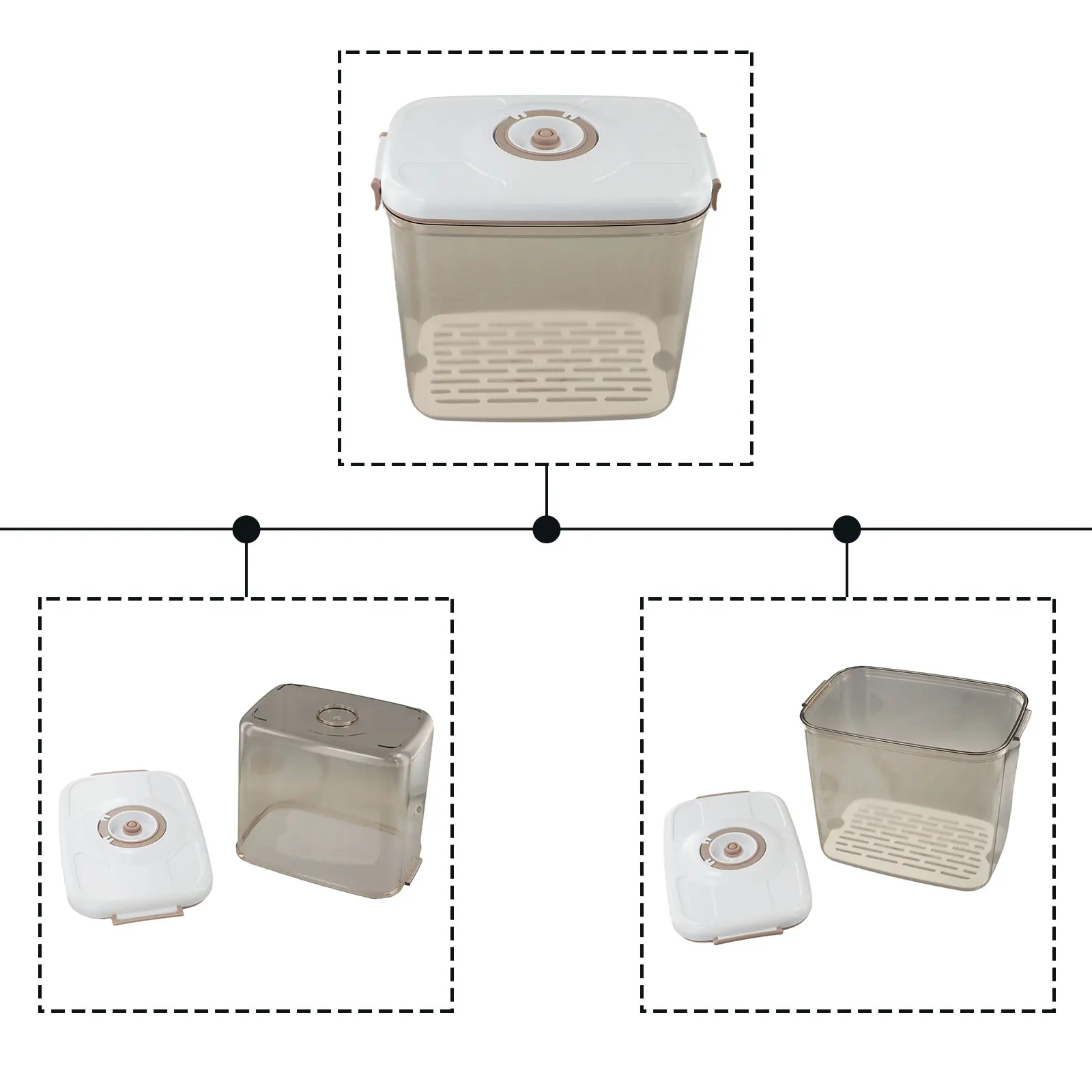 Button Port Sealed Dispenser S - Food Storage Vacuum Pump recension och pris