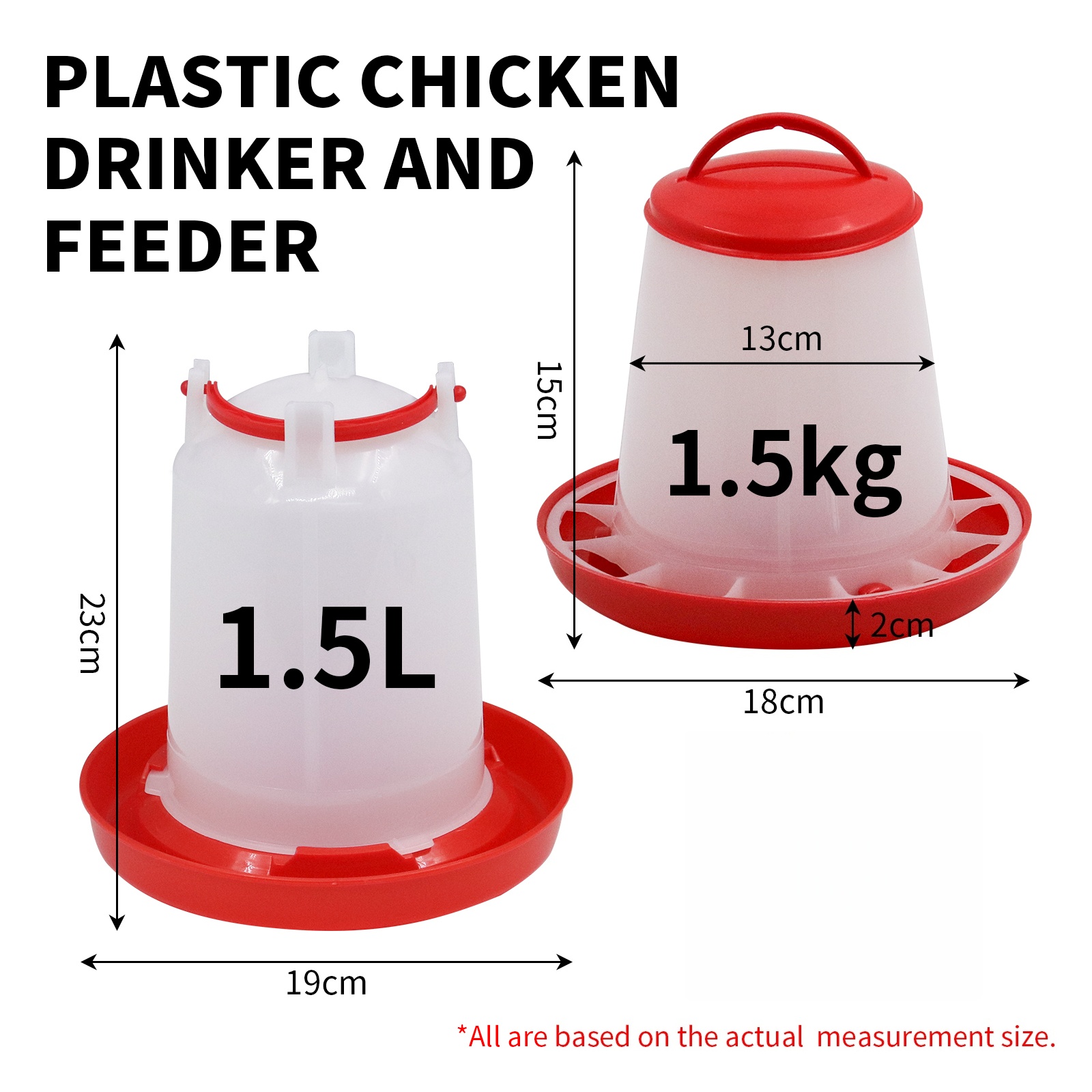 1.5kg 1.5L Poultry Feeder And  - Portion Control Container recension och pris