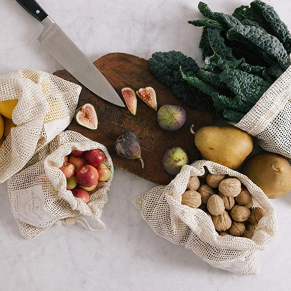 Cotton Mesh Produce Bags Plast - Produce Bag Reusable Mesh recension och pris