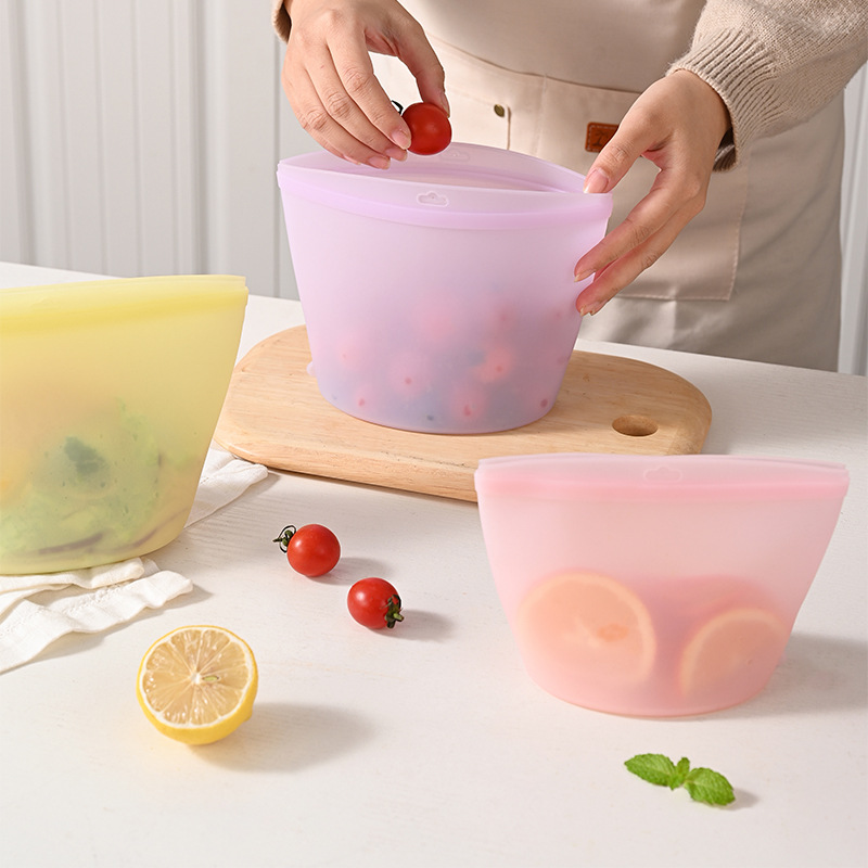 Self-Sealing Silicone Storage  - Food Storage Silicone Bags recension och pris