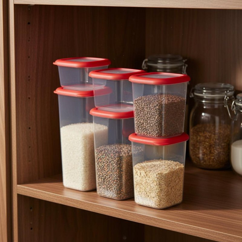 6 Pieces Airtight Food Storage - Set Food Storage recension och pris