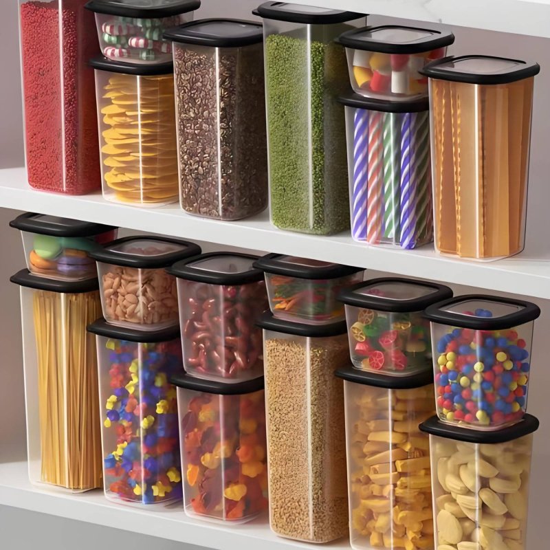 6 Pieces Airtight Food Storage - Set Food Storage recension och pris