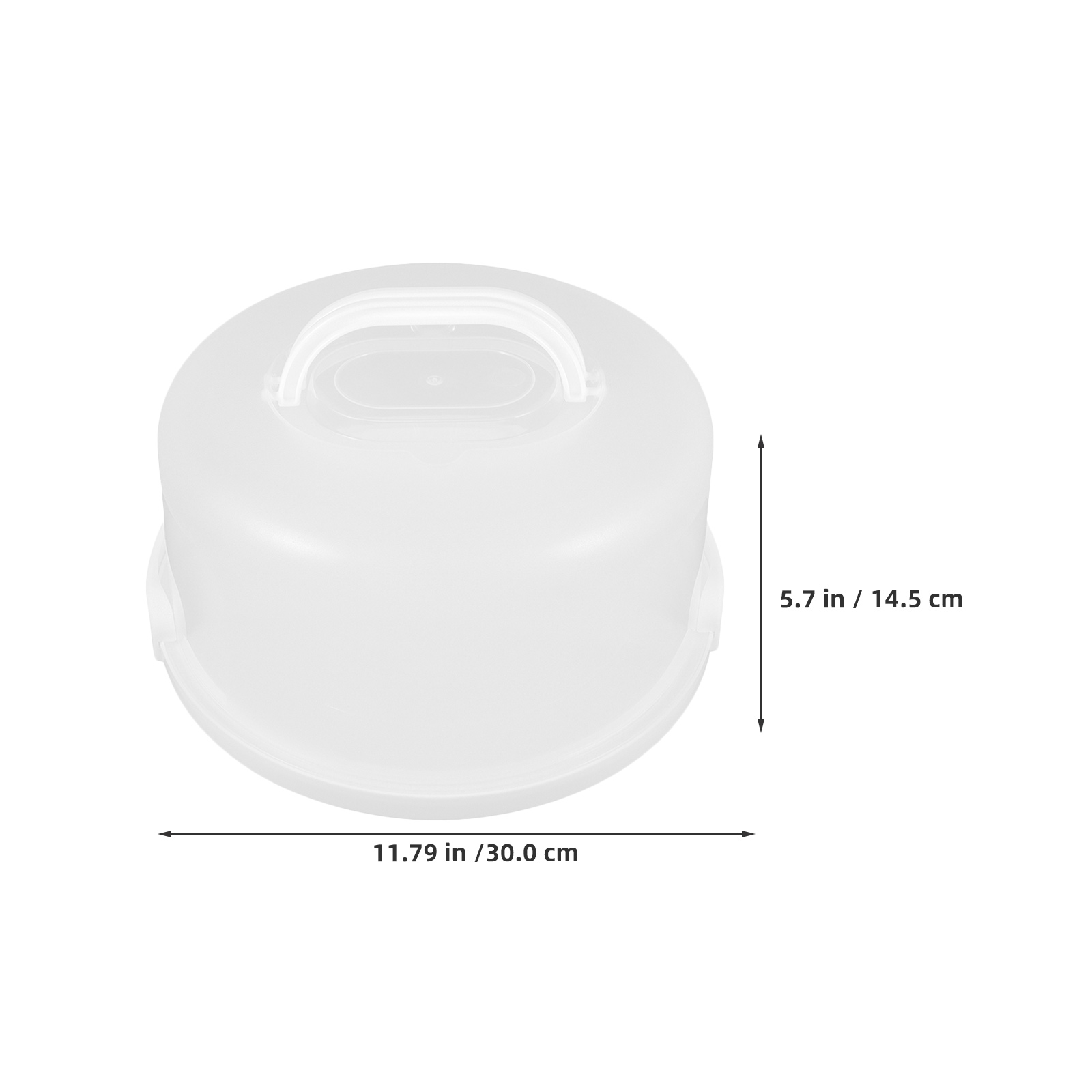 2pcs 10 Inch White Plastic Cak - Portion Control Container recension och pris