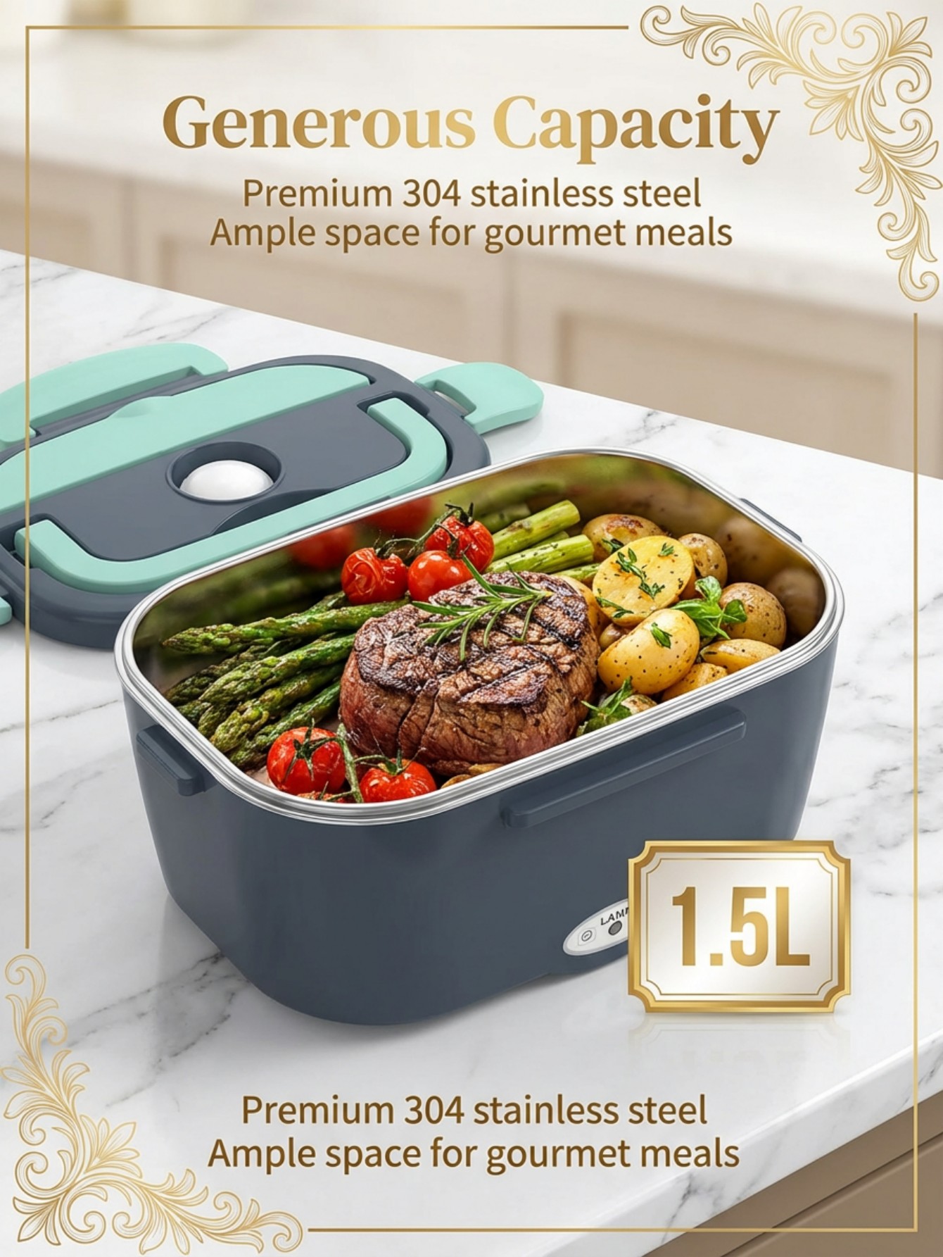 60W Electric Heated Lunch Box  - Portable Food Warmer recension och pris