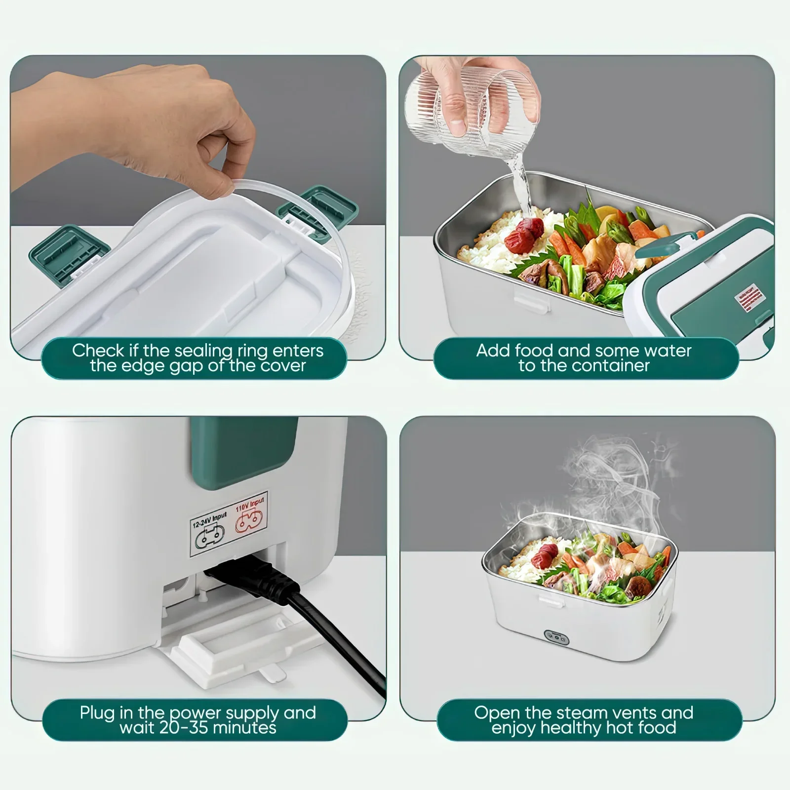 Electric Lunch Box Food Warmer - Portable Food Warmer recension och pris