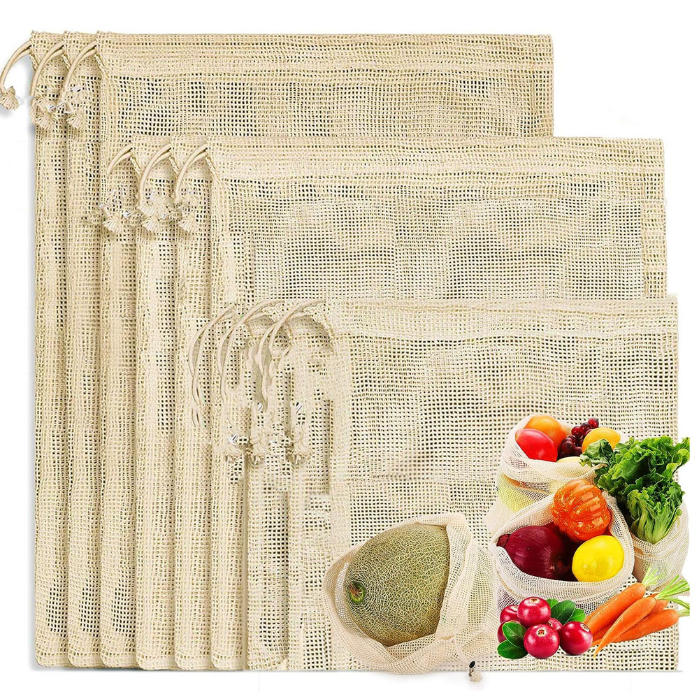 3pcs Reusable Cotton Mesh Prod - Produce Bag Reusable Mesh recension och pris