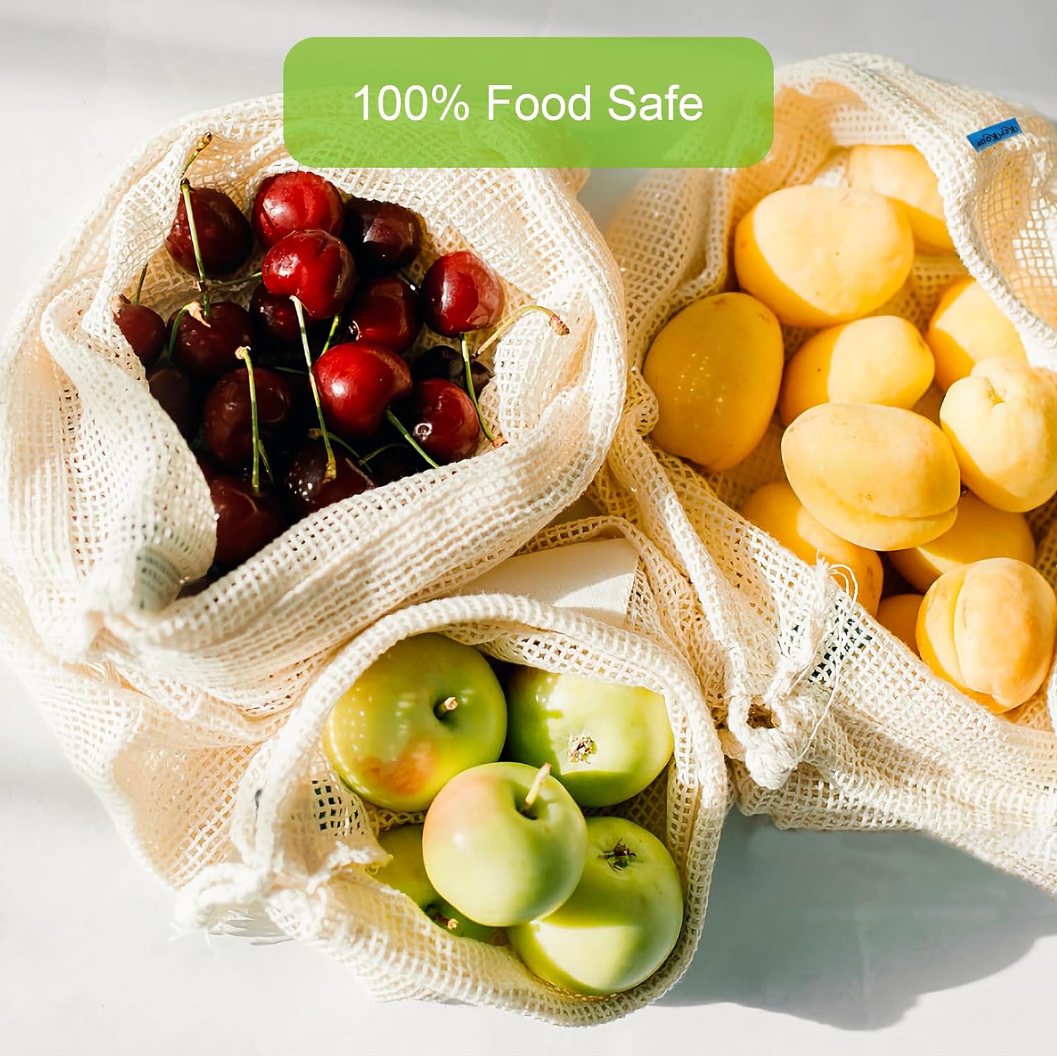 3pcs Reusable Cotton Mesh Prod - Produce Bag Reusable Mesh recension och pris