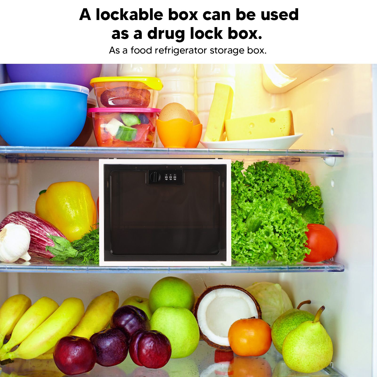 Lock Box Clear Food Storage Co - Food Storage Lock Box recension och pris