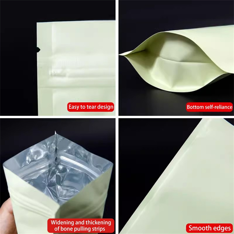 50/100PCS Matte Pale Yellow Zi - Food Storage And recension och pris