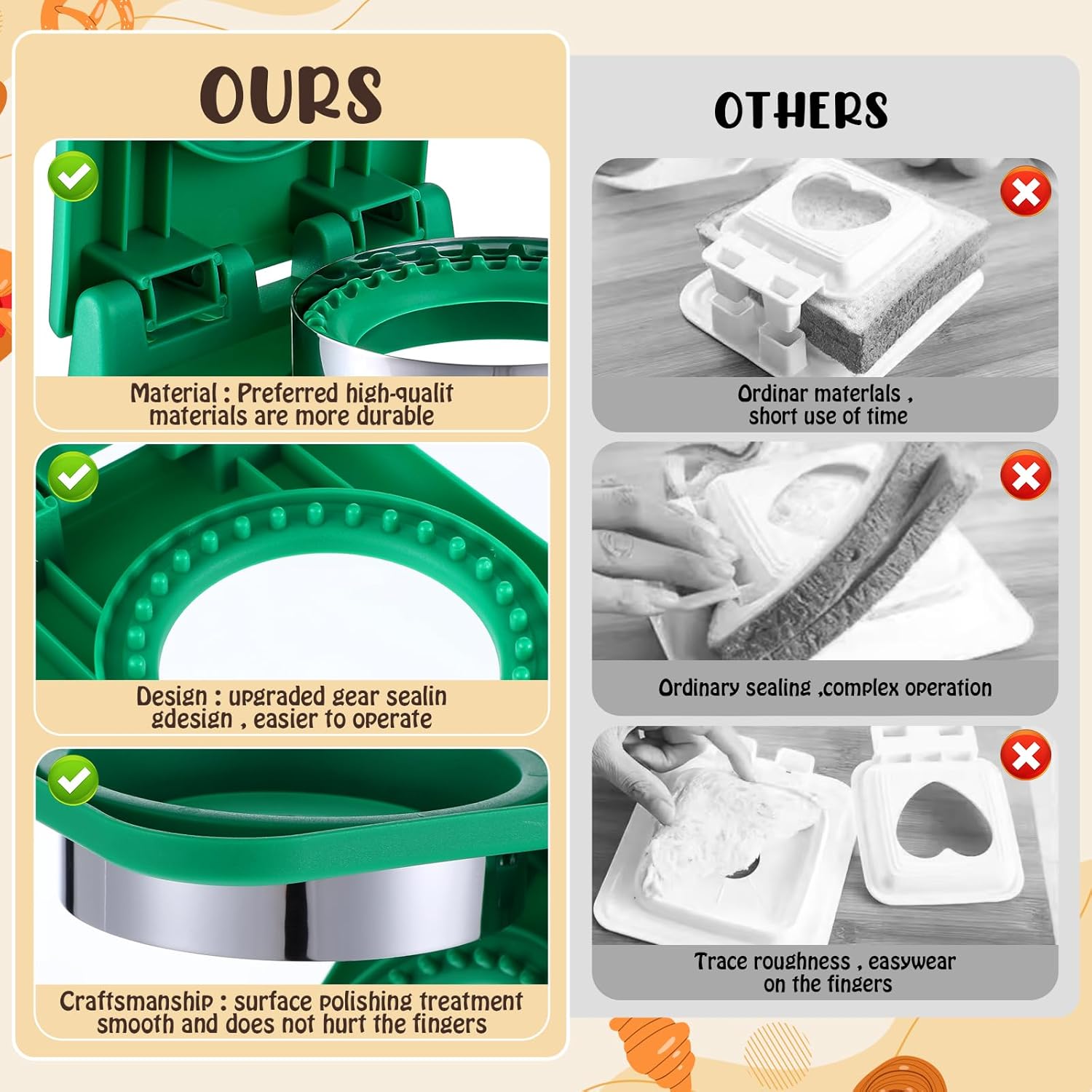 Kids Lunch Sandwich Cutter and - Stainless Lunch Box recension och pris