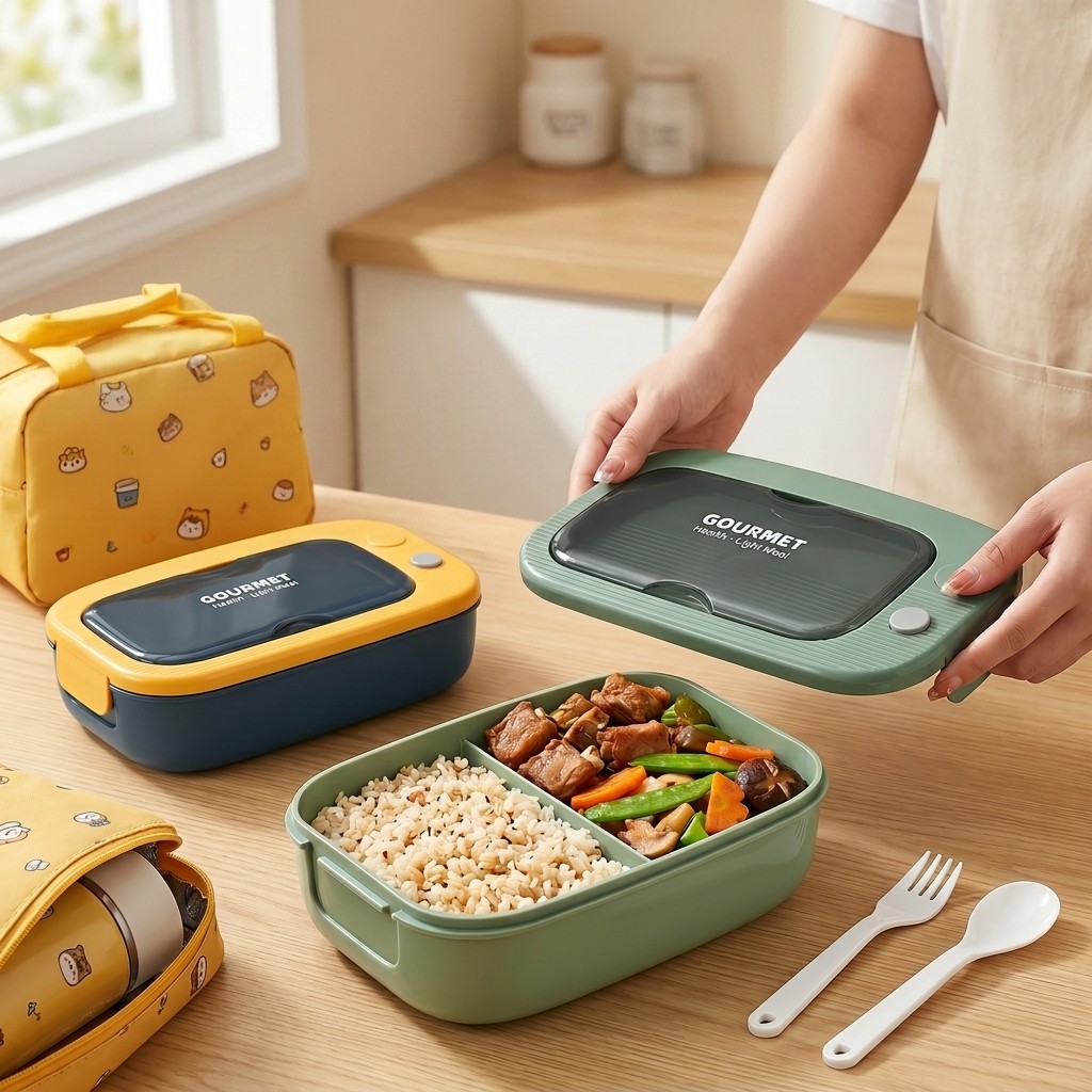 Microwavable Plastic Bento Box - Food Storage Made Easy recension och pris