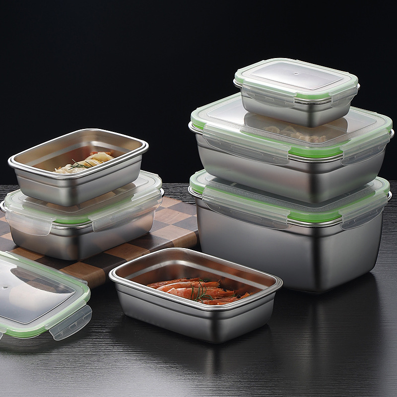 304 Stainless Steel Lunch Box  - Set Food Storage recension och pris