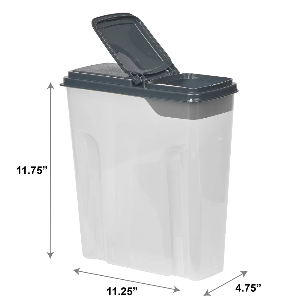 2-Pack Plastic Cereal Dispense - Food Storage Quart Containers recension och pris