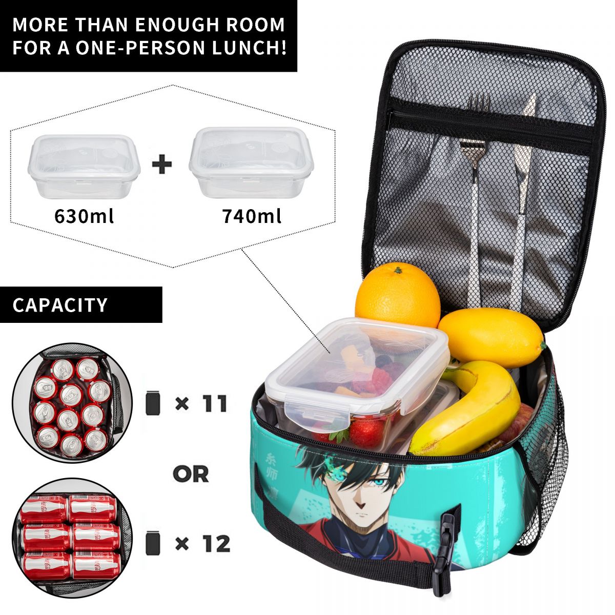 Anime Blue Locks Product Insul - Food Storage Lock Box recension och pris