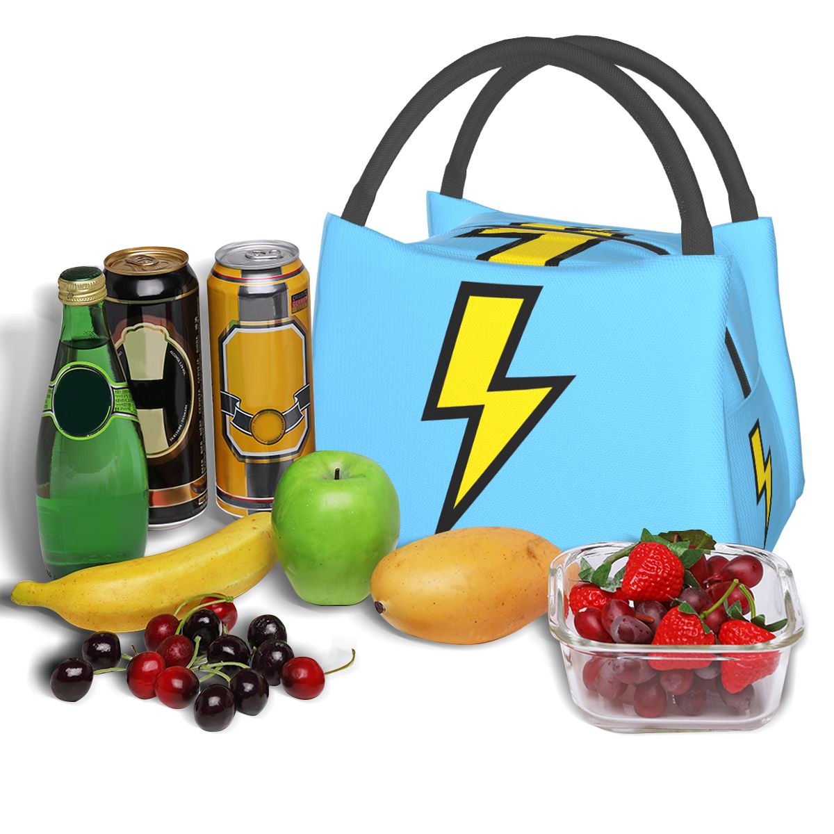Yellow Lightning Bolts With Br - Food Storage Yellow recension och pris