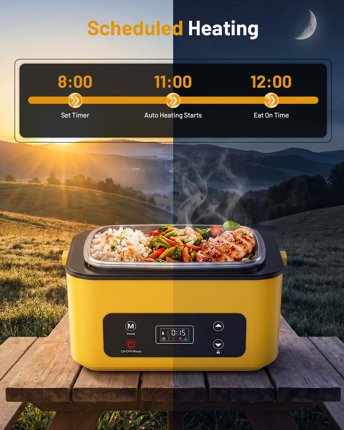 TaskStar Portable Heated Lunch - Portable Food Warmer recension och pris