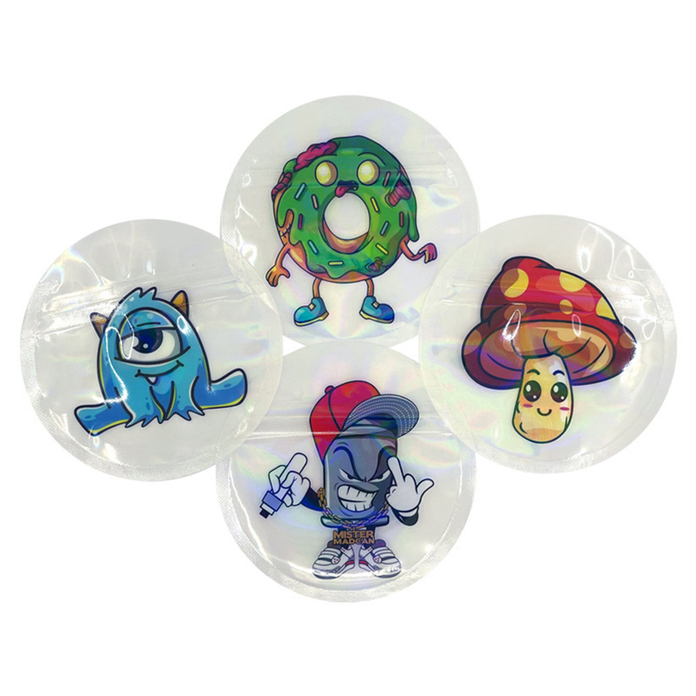 1g 2g Circle Cartoon Mylar Bag - Food Storage In Mylar Bags recension och pris