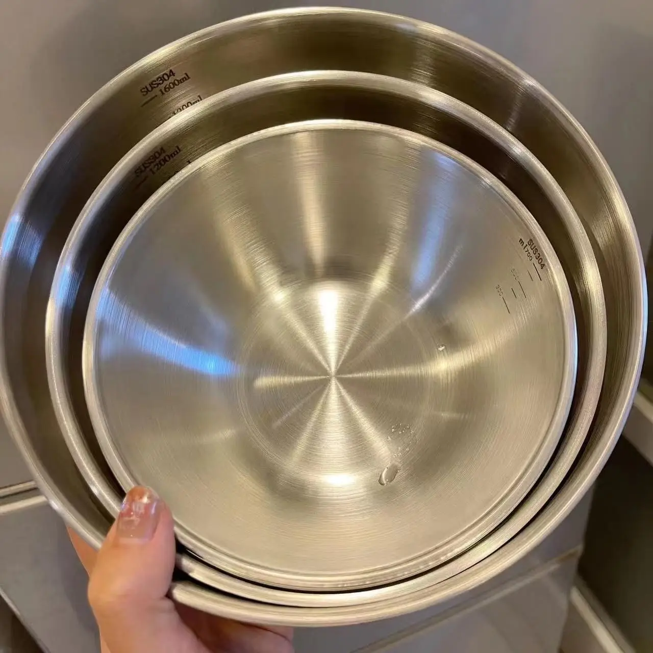 1-3 Stainless Steel Bowl Set w - Set Food Storage recension och pris