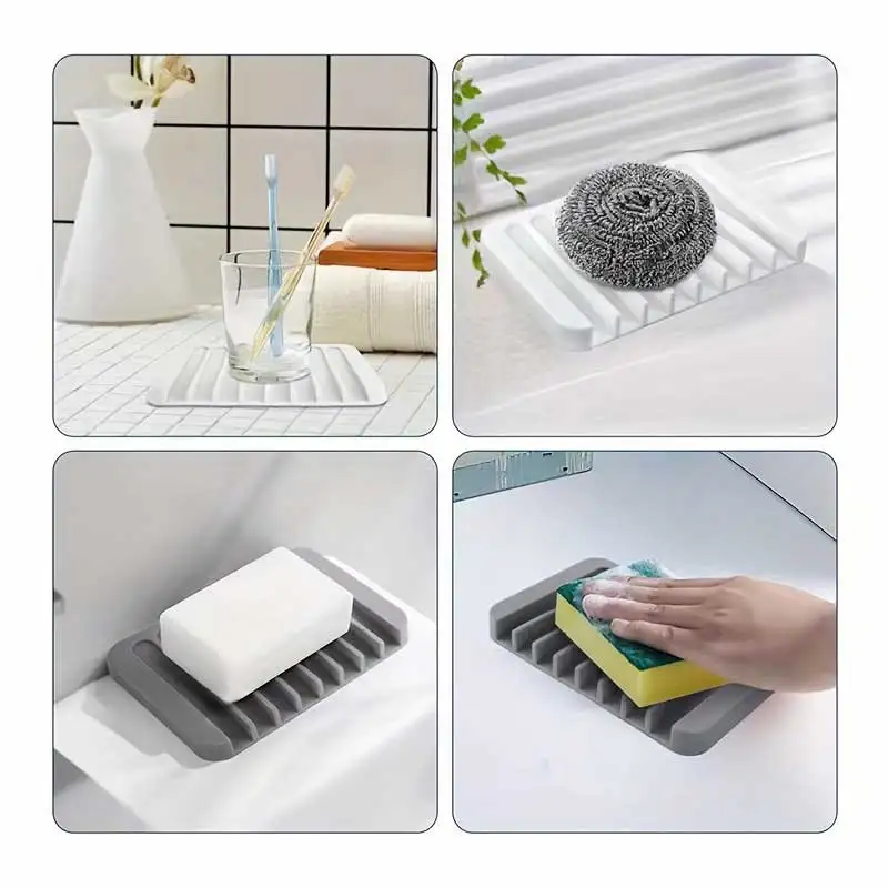New 1PC Silicone Draining Soap - Food Storage Cabinet For Kitchen recension och pris