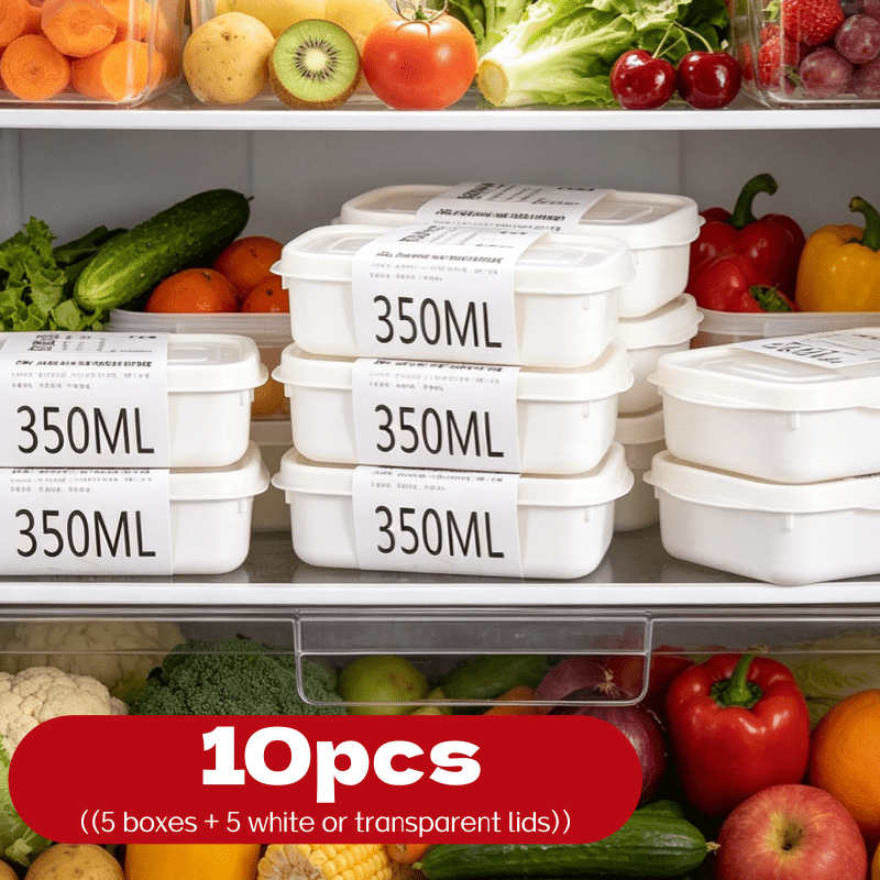 10Pcs Reusable Stackable Food  - Food Storage Made Easy recension och pris