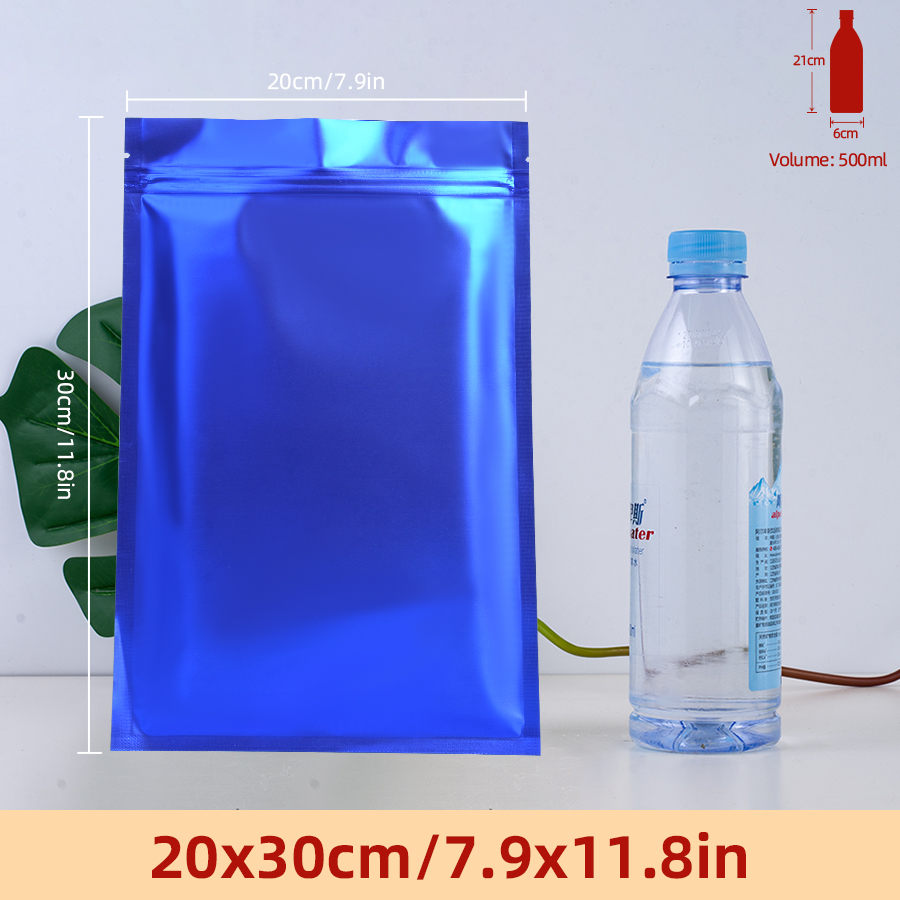 100pcs Matte Blue Foil Zipper  - Food Storage And recension och pris