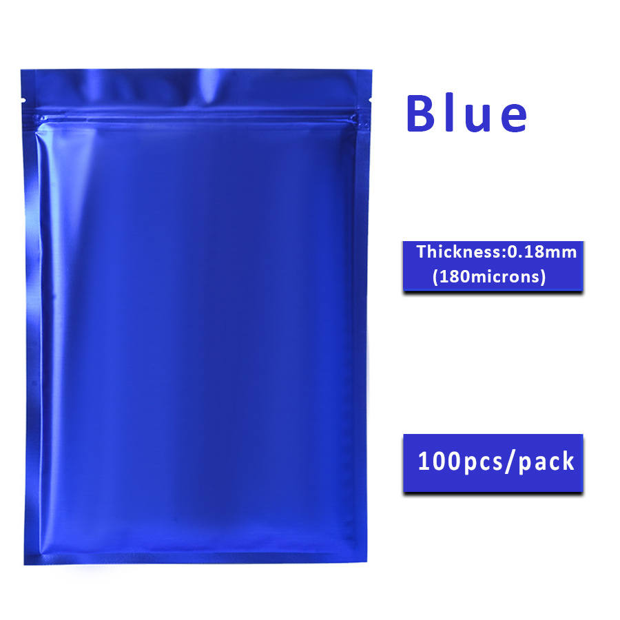 100pcs Matte Blue Foil Zipper  - Food Storage And recension och pris