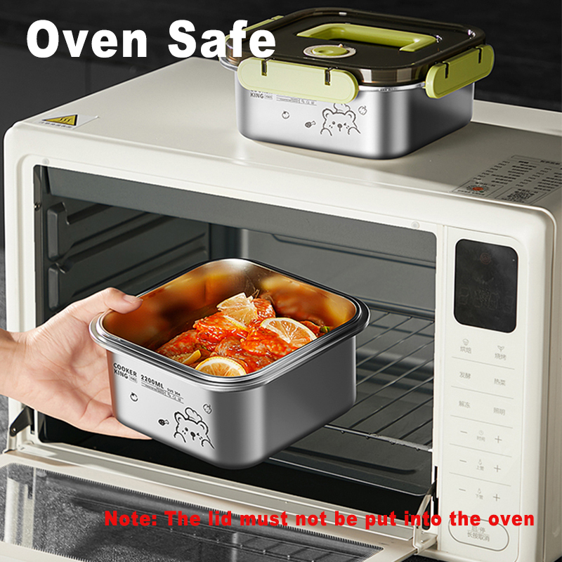 COOKER KING 420ml-6200ml Large - Stainless Lunch Box recension och pris