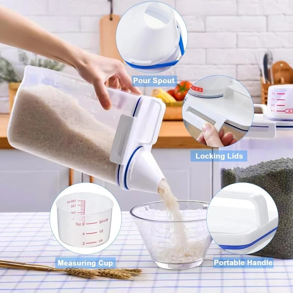Rice Dry Food Storage Containe - Portion Control Container recension och pris
