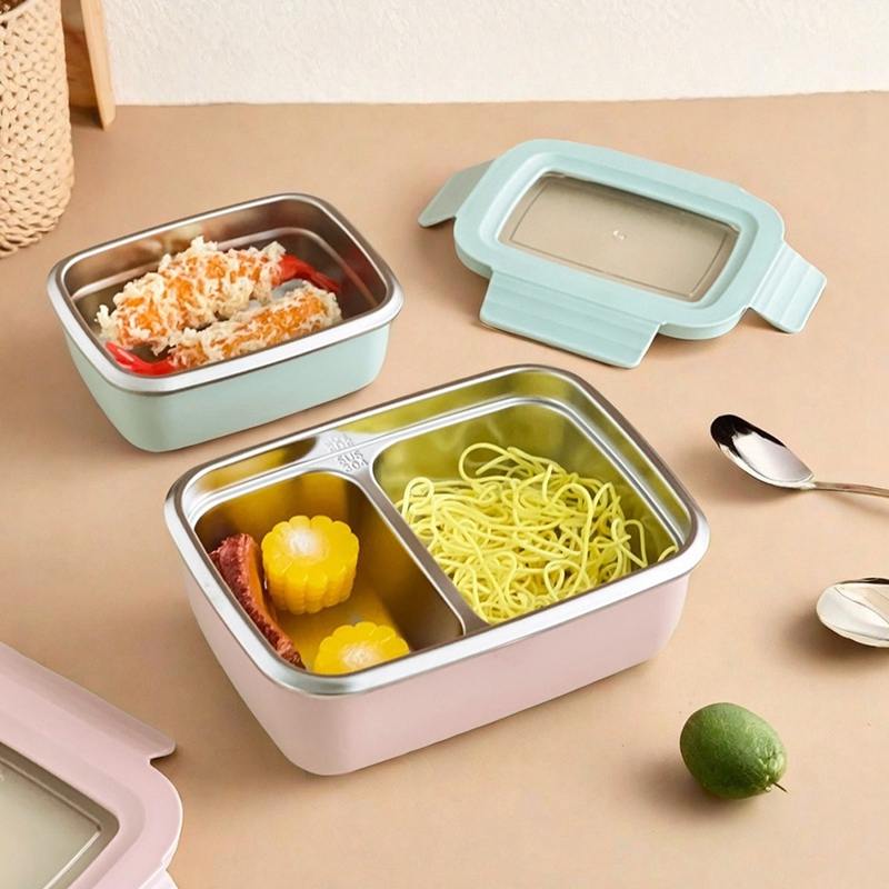 304 Stainless Steel Divided Be - Stainless Lunch Box recension och pris
