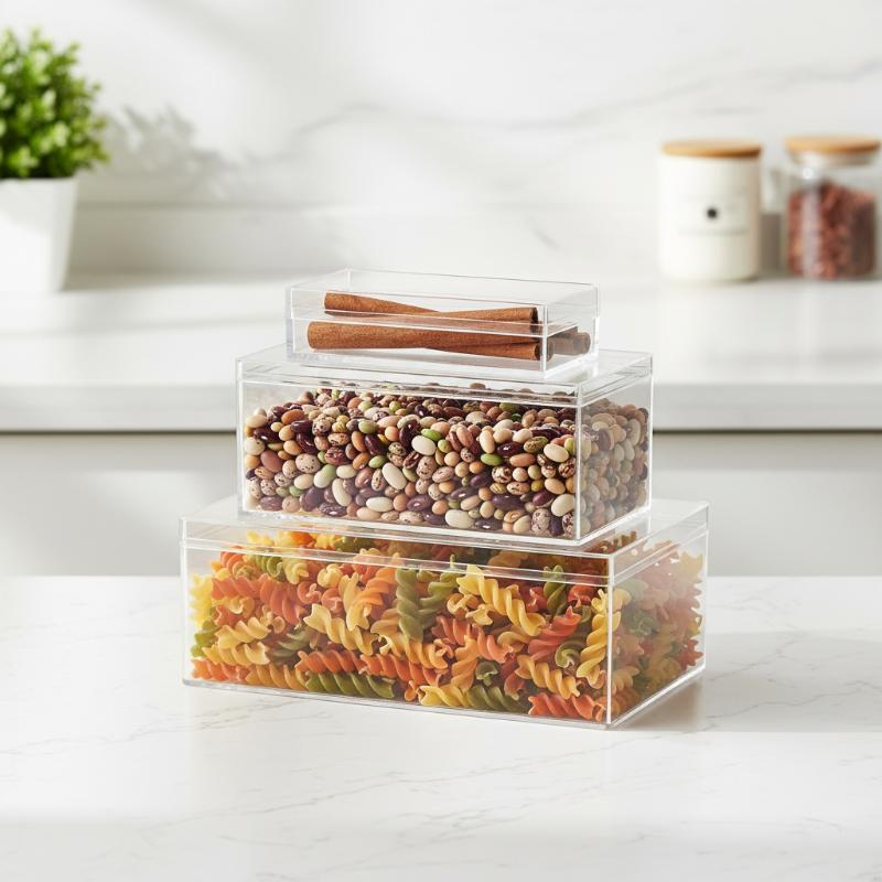 Thickened Rectangular Acrylic  - Food Storage Plants recension och pris