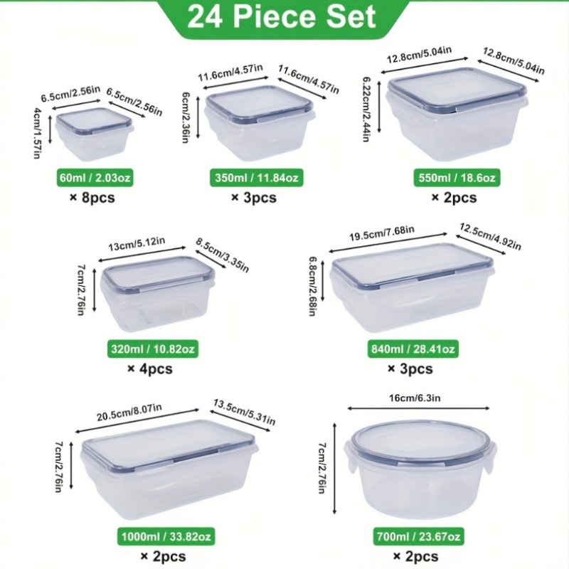 48PCS BPA-Free Food Storage Se - Set Food Storage recension och pris