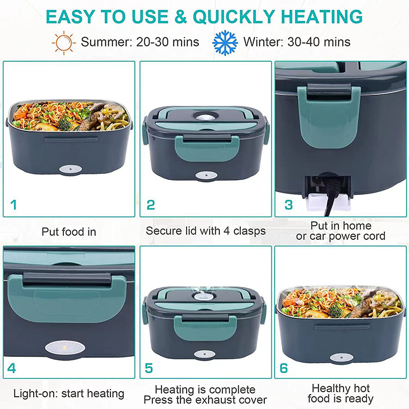 1.5 L 60W Electric Lunch Box F - Portable Food Warmer recension och pris
