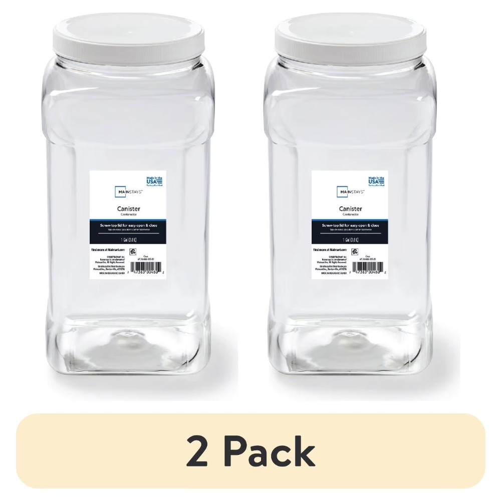 (2 Pack) Mainstays Clear Plast - Food Storage Quart Containers recension och pris