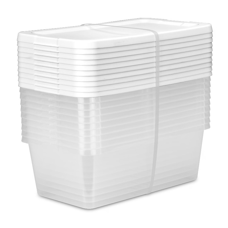 Set of (10) 6 Quart Small Stor - Food Storage Quart Containers recension och pris